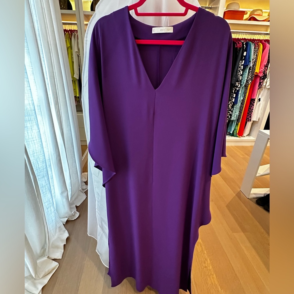Mango open sleeve dress